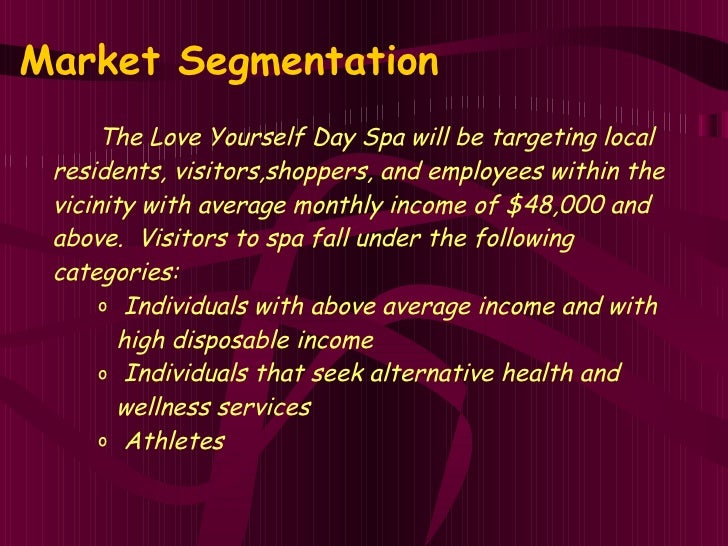 Health spa business plan picture