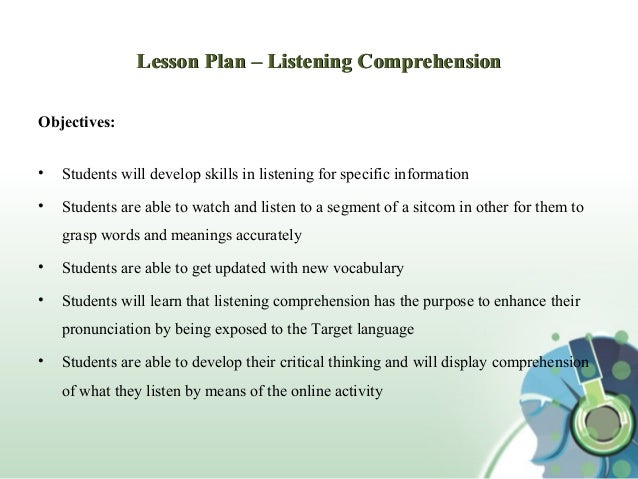 Power Point Presentation Listening On Line Activity Lesson Plan Group 