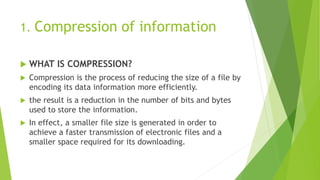 data compression. | PPTX