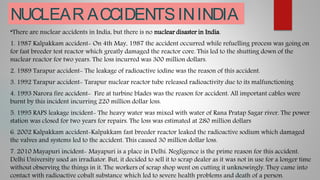 Power point presentation on Nuclear Power in India | PPTX