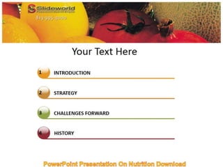 Power point presentation on nutrition download