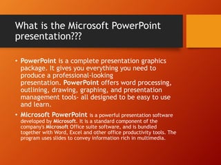 what is Microsoft Powerpoint | PPT