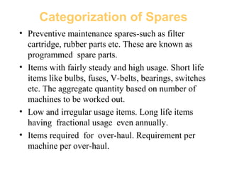 Spare Parts Management | PPT