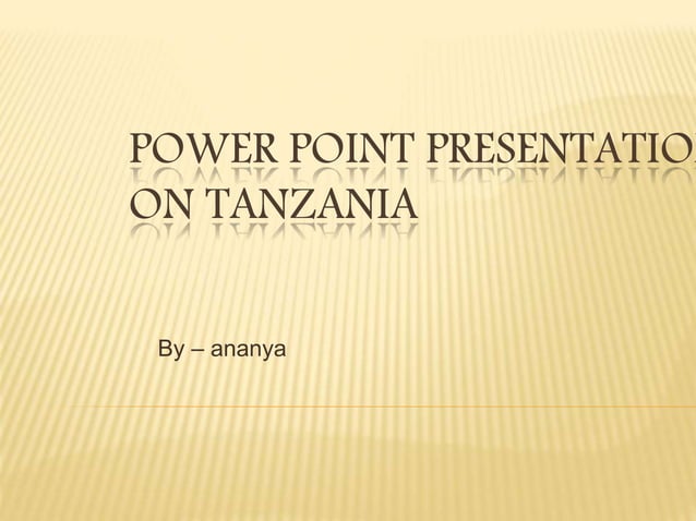 power-point-presentation-on-tanzania-ppt