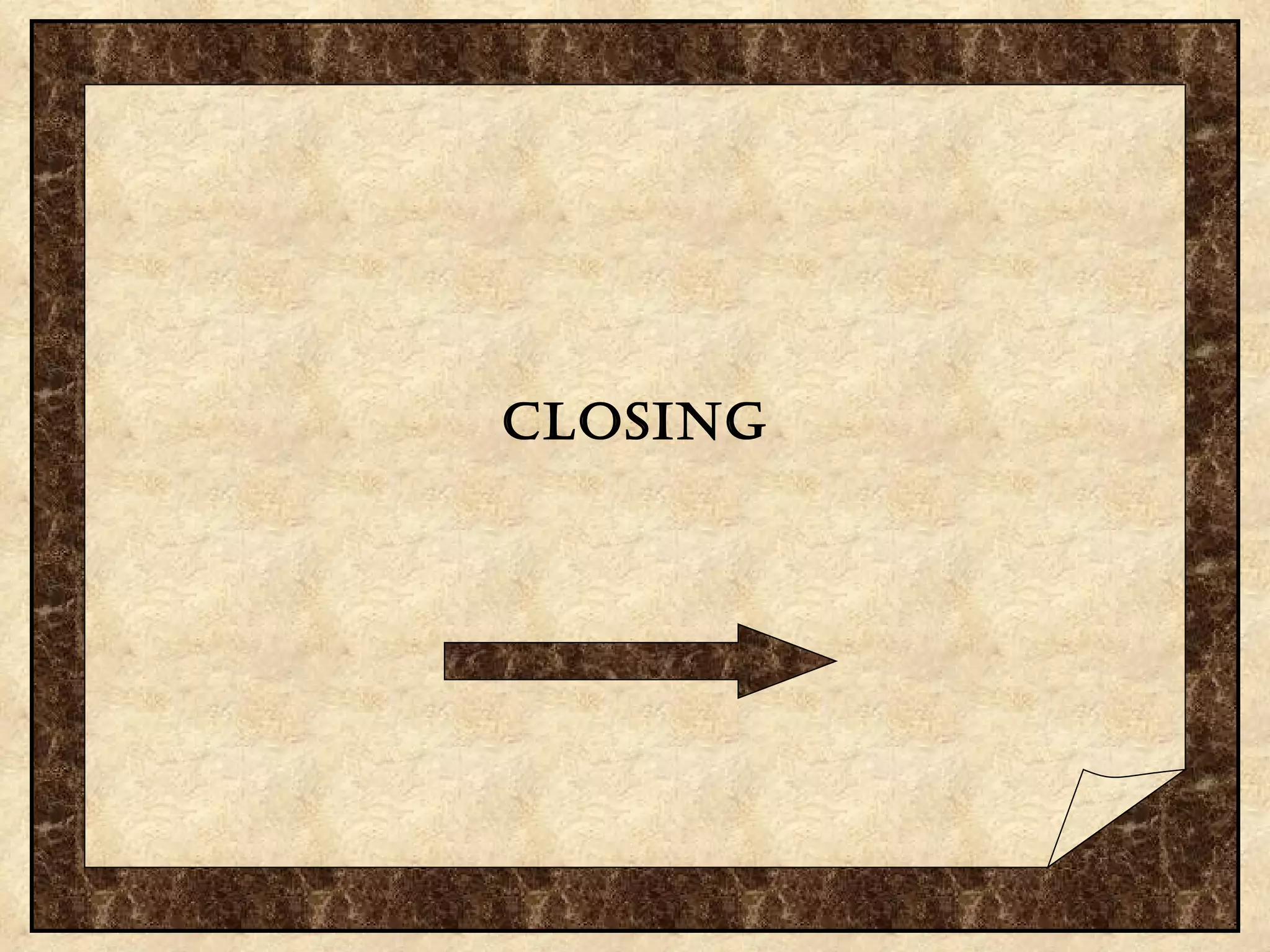 closing 