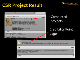 Completed
projects
Credibility Point
page
 