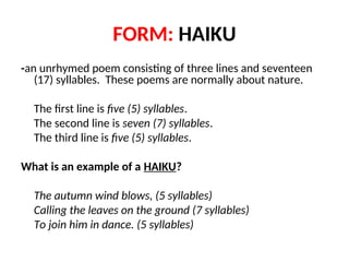 figurative language and literary devices | PPT