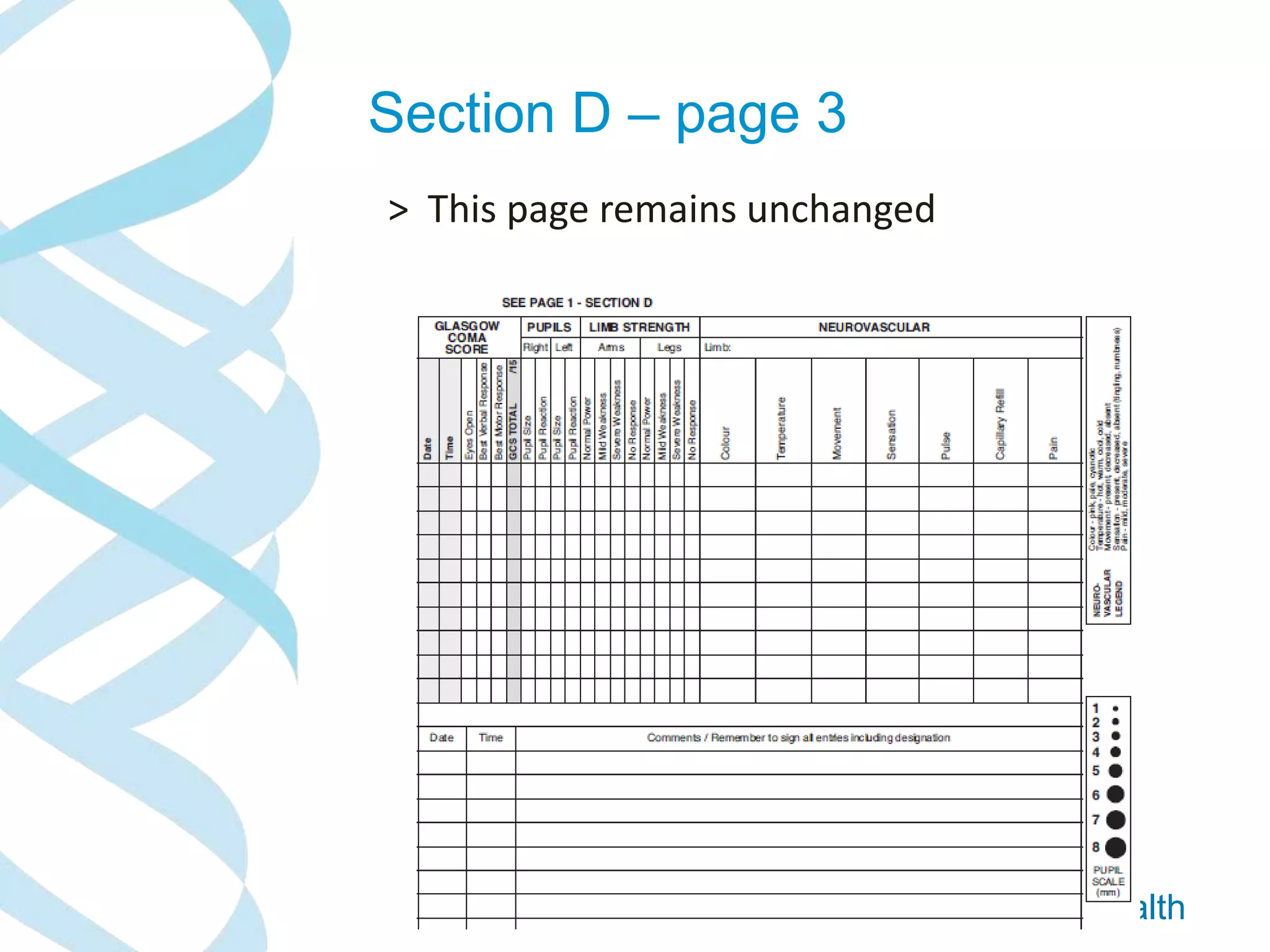 SA Health
Section D – page 3
> This page remains unchanged
 