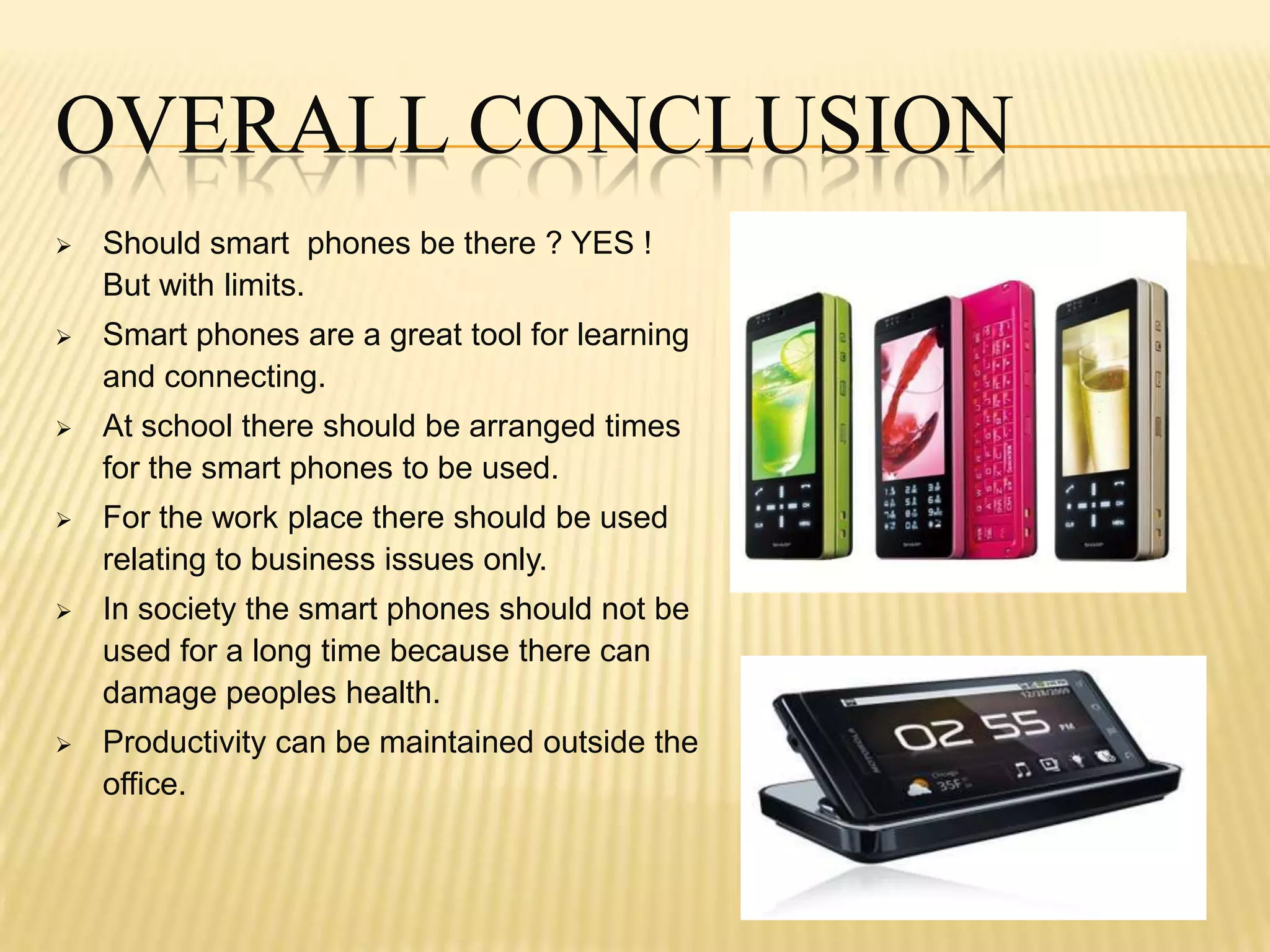 Powerpoint presentation (smart phones) | PPTX