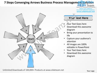 Powerpoint presentations process management solution cycle flow network ...