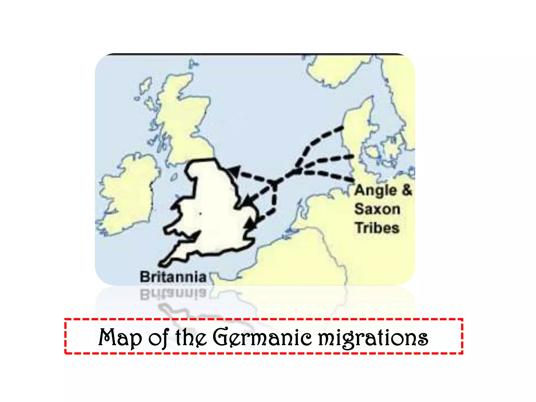 Map of the Germanic migrations
 