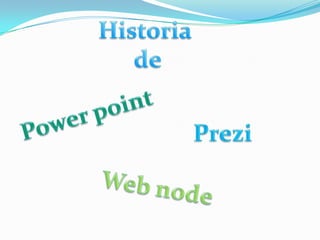 Historia  de Powerpoint Prezi Web node 