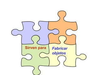 Sirven para Fabricar objetos 
