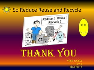 recycle and reuse