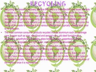recycle and reuse | PPTX