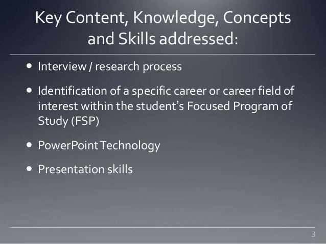 career powerpoint project