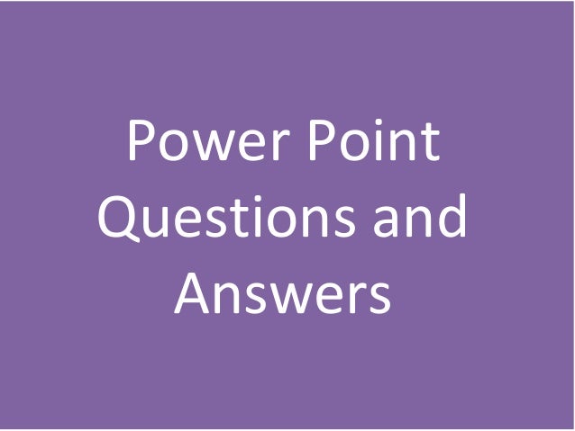 powerpoint presentation is a collection of answer