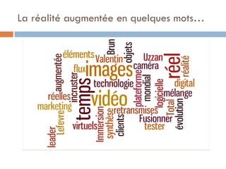 La réalité augmentée en quelques mots… 
