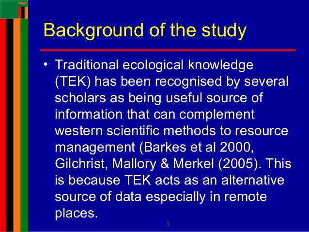 Traditional Ecological Knowledge And Natural Resource Management Traditional Ecological Knowledge And Natural Resource Management
