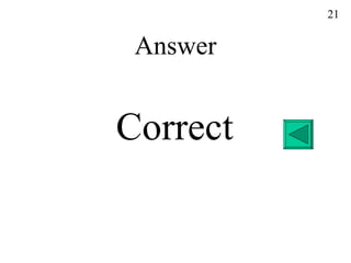 Answer Correct 21 