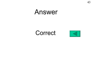Answer Correct 43 