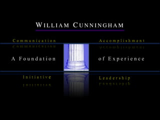 WILLIAM CUNNINGHAM



A Foundation
 