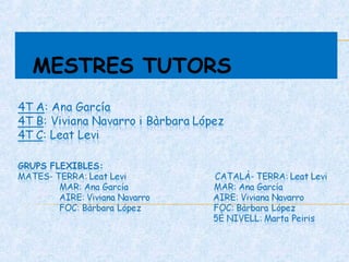 MESTRES TUTORSTUTORS
 