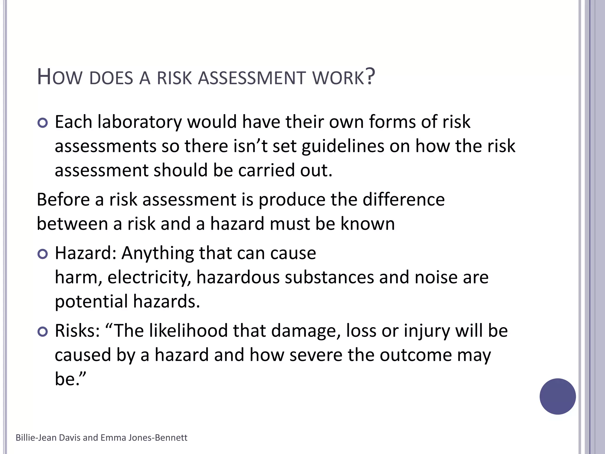 Powerpoint Risk Assessment | PPTX