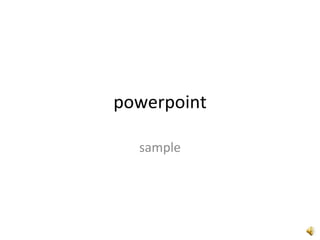 powerpoint sample 