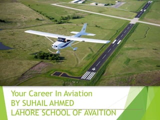W W W . A O P A . O R G
Your Career In Aviation
BY SUHAIL AHMED
LAHORE SCHOOL OF AVAITION
 