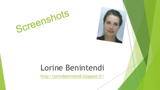 Lorine Benintendi
http://lorinebenintendi.blogspot.fr/

 