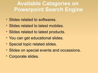 Powerpoint Search Engine | PPT