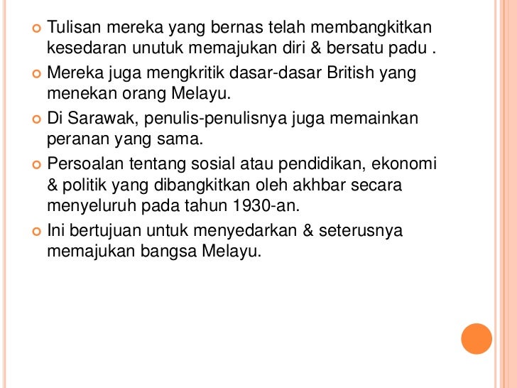 Nasionalisme di Malaysia sehingga perang dunia kedua
