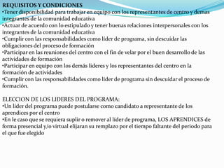 Retiro voluntarioArt 17 participación y cumplimiento se evaluara el cumplimiento o no de las actividades de aprendizaje de la ruta de aprendizaje así:Cumplimiento justificado 