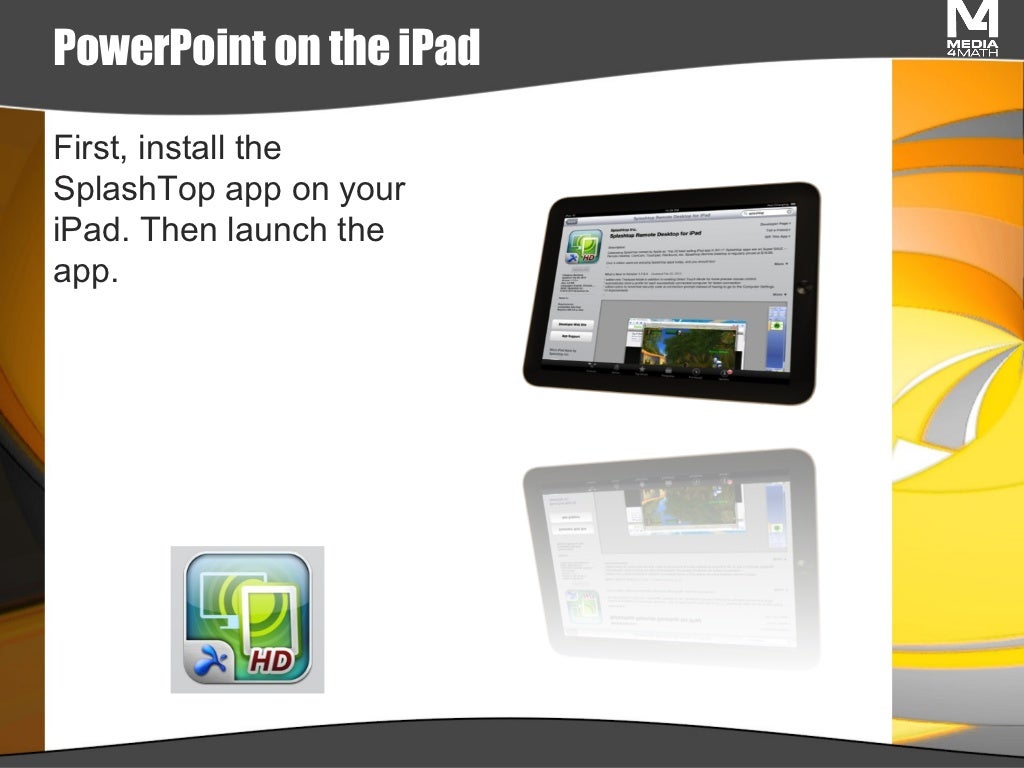 PowerPoint Presentations on the iPad