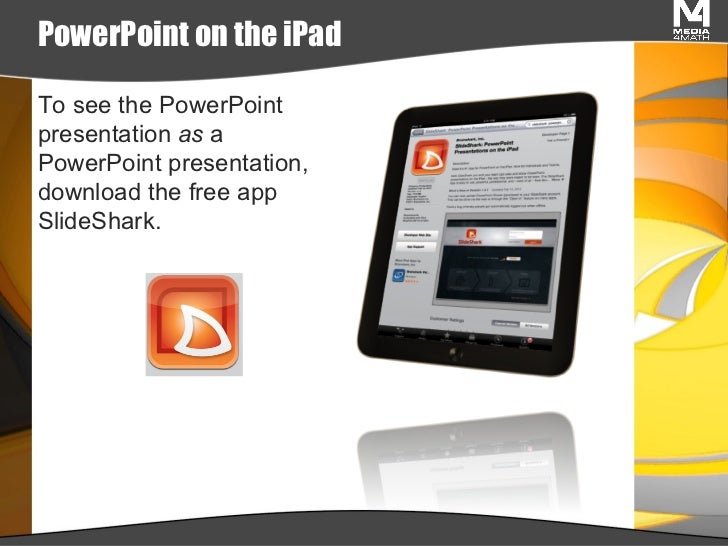 PowerPoint Presentations on the iPad