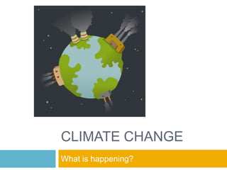 CLIMATE CHANGE What is happening? 