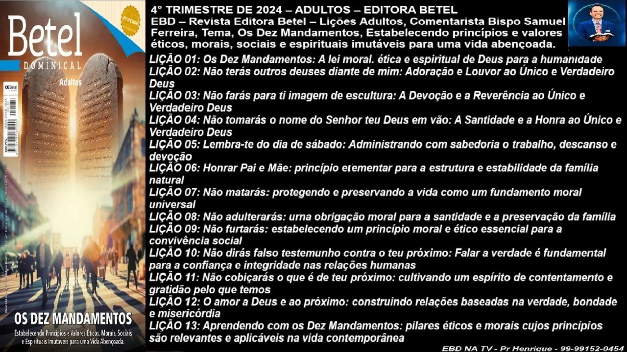 PowerPoint Slides Lição 3, Betel, Não Farás Para Ti Imagem De Escultura.pptx