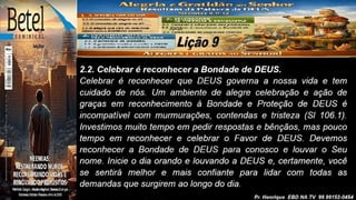 Power Point Slides Lição 9, Betel, Alegria e gratidão ao Senhor resultam da Palavra de Deus, 2Tr26.pptx