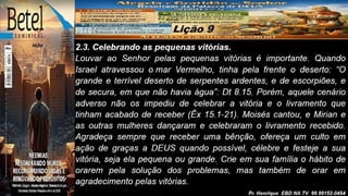 Power Point Slides Lição 9, Betel, Alegria e gratidão ao Senhor resultam da Palavra de Deus, 2Tr26.pptx
