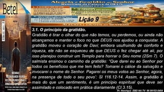 Power Point Slides Lição 9, Betel, Alegria e gratidão ao Senhor resultam da Palavra de Deus, 2Tr26.pptx