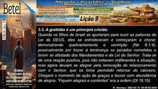 Power Point Slides Lição 9, Betel, Alegria e gratidão ao Senhor resultam da Palavra de Deus, 2Tr26.pptx