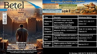 Power Point Slides Lição 9, Betel, Alegria e gratidão ao Senhor resultam da Palavra de Deus, 2Tr26.pptx