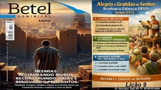 Power Point Slides Lição 9, Betel, Alegria e gratidão ao Senhor resultam da Palavra de Deus, 2Tr26.pptx
