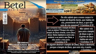 Power Point Slides Lição 9, Betel, Alegria e gratidão ao Senhor resultam da Palavra de Deus, 2Tr26.pptx