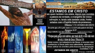 Power Point Slides Lição 9, Betel, Alegria e gratidão ao Senhor resultam da Palavra de Deus, 2Tr26.pptx