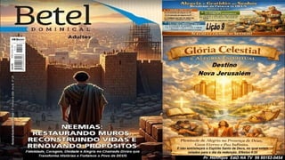 Power Point Slides Lição 9, Betel, Alegria e gratidão ao Senhor resultam da Palavra de Deus, 2Tr26.pptx