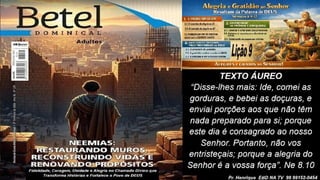 Power Point Slides Lição 9, Betel, Alegria e gratidão ao Senhor resultam da Palavra de Deus, 2Tr26.pptx