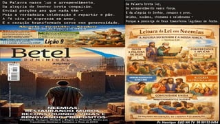 Power Point Slides Lição 9, Betel, Alegria e gratidão ao Senhor resultam da Palavra de Deus, 2Tr26.pptx