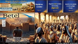 Power Point Slides Lição 9, Betel, Alegria e gratidão ao Senhor resultam da Palavra de Deus, 2Tr26.pptx